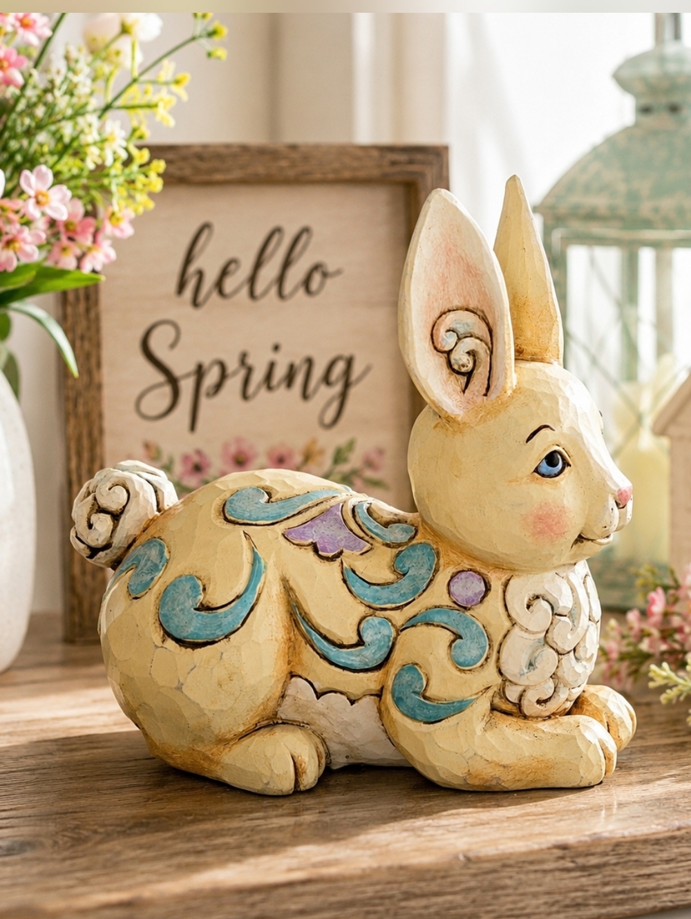 Jim Shore “Cute as a Cottontail” Bunny Rabbit Figurine Easter Spring Decor